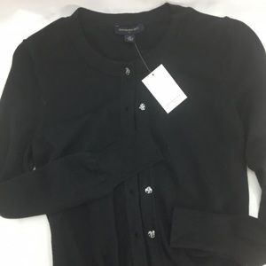 NWT Banana Republic Cardigan Black Button Front